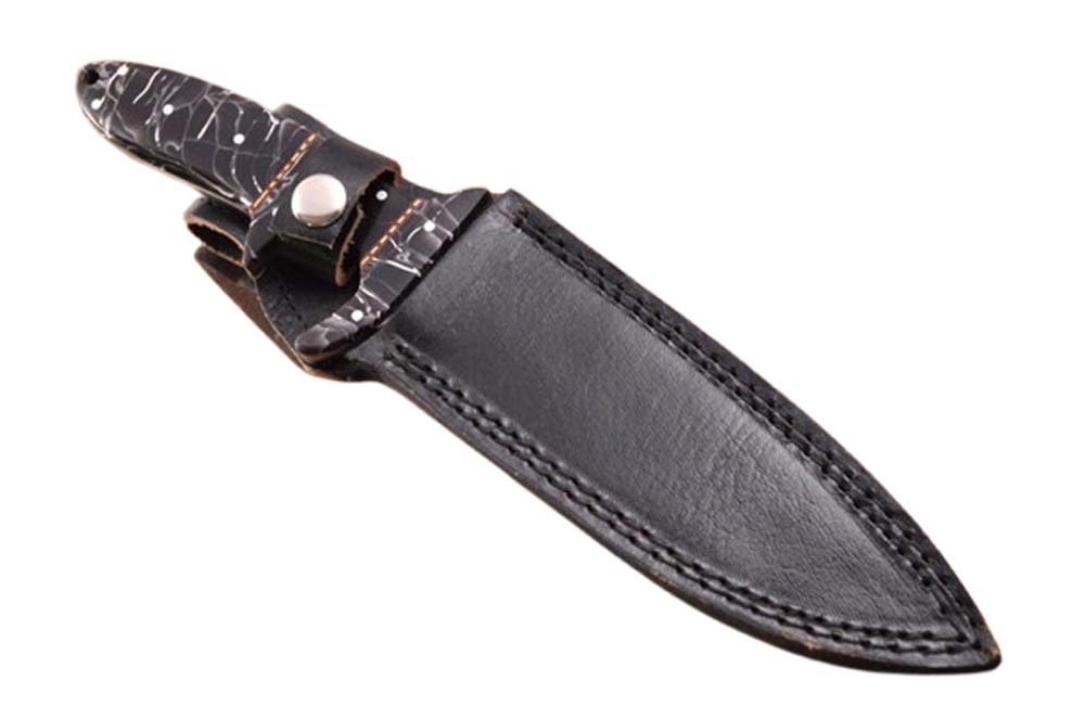 11 Inches HMK Custom made Flint Knob 1095 High Carbon Steel Full Tang Sub hilt Fighter Knife Knife FA-22 - Image 7