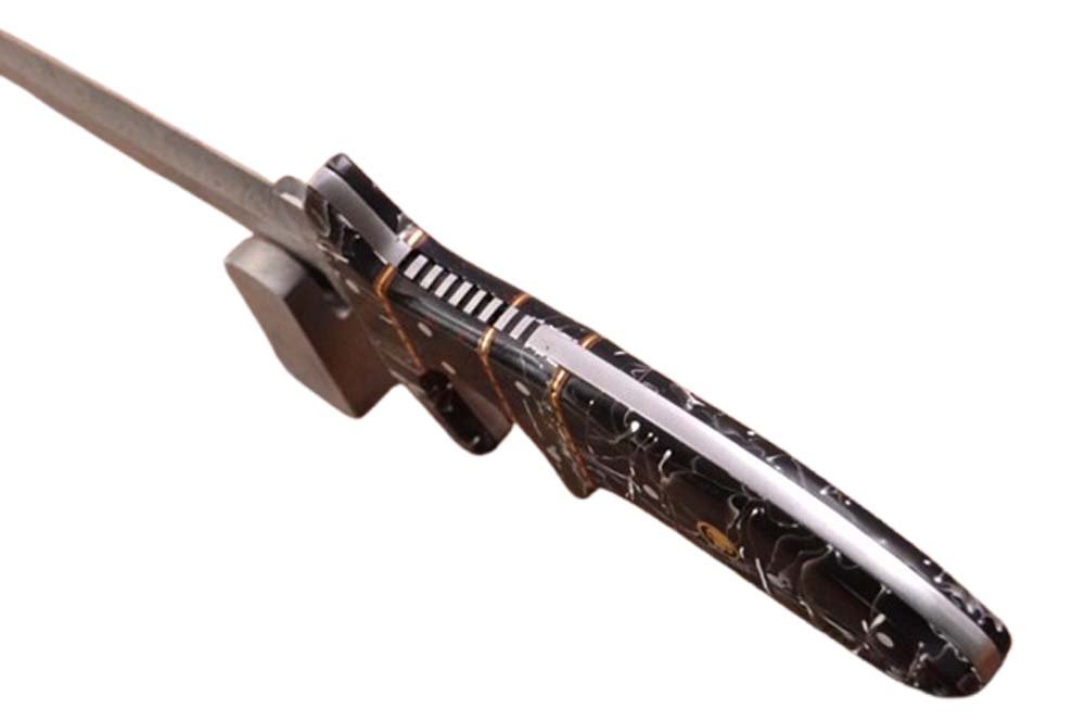 11 Inches HMK Custom made Flint Knob 1095 High Carbon Steel Full Tang Sub hilt Fighter Knife Knife FA-22 - Image 5