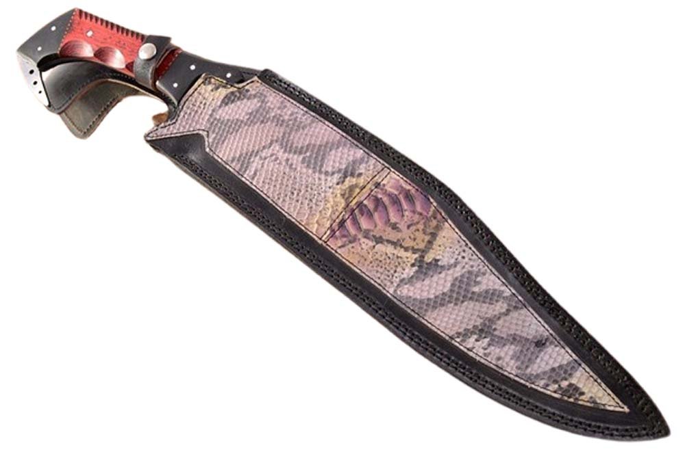 22.0 Inches HMK Custom made Satin Finish D2 Tool Steel Big Confederate Bowie Knife, FA-30 - Image 7