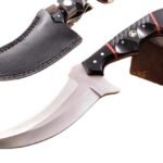 11.0 Inches HMK Custom made Satin Finish 52100 Bearing Steel Full Tang Camping Hunting Knife FA-16