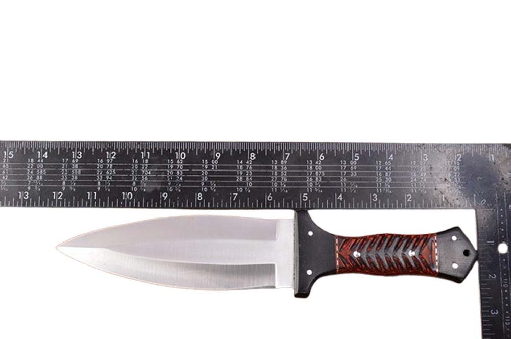 12.0 Inches HMK Custom made Satin Finish D2 Tool Steel Smatches Combat Dagger Knife FA-28 - Image 6