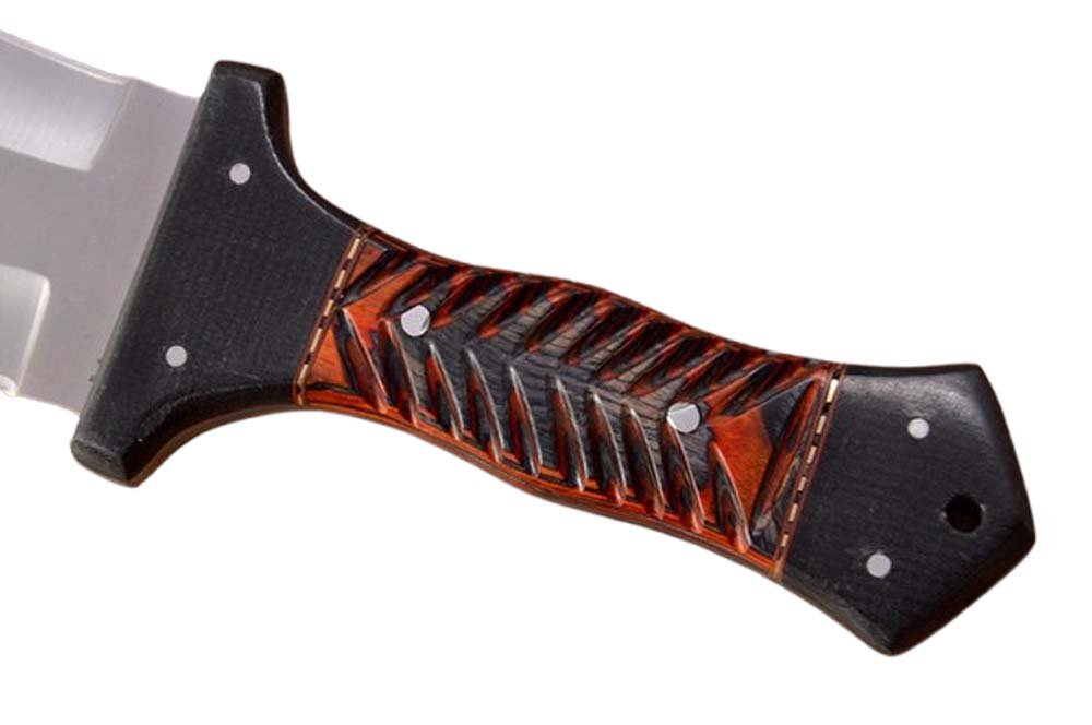 12.0 Inches HMK Custom made Satin Finish D2 Tool Steel Smatches Combat Dagger Knife FA-28 - Image 4