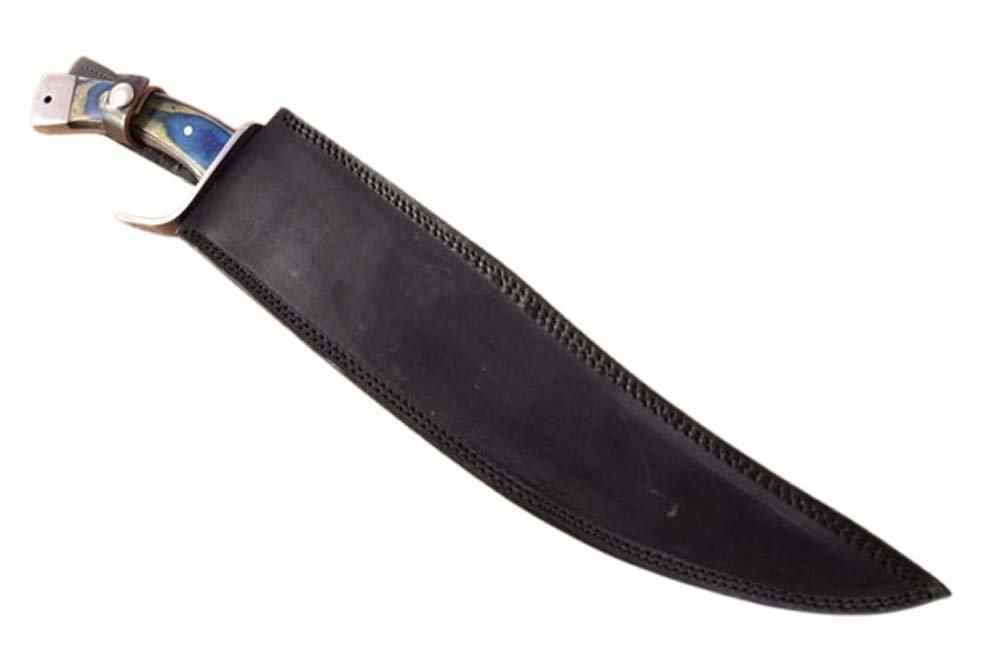 20.0 Inches HMK Custom made Mirror Polis 52100 Bearing Steel Full Tang Spartan Bowie Knife FA-27 - Image 7