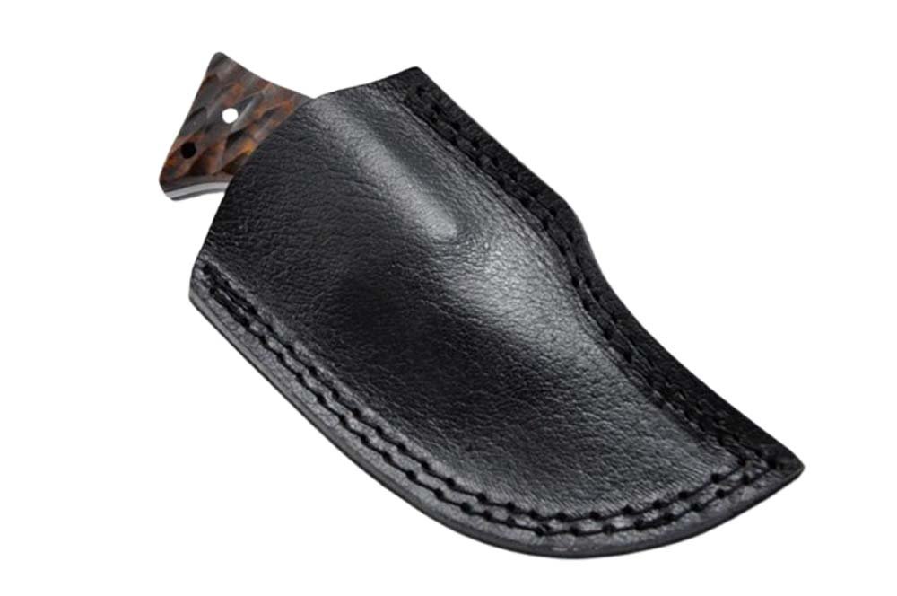 6.5 Inches HMK Custom made Flint Knob 1095 High Carbon Steel Full Tang Skinning Hunter Knife FA-20 - Image 7