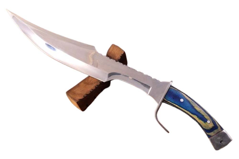 20.0 Inches HMK Custom made Mirror Polis 52100 Bearing Steel Full Tang Spartan Bowie Knife FA-27 - Image 3