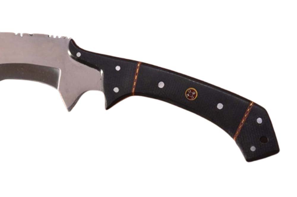 24.0 Inches HMK Custom made Mirror Polis 52100 Bearing Steel Full Tang Spartan Bowie Knife FA-26 - Image 3