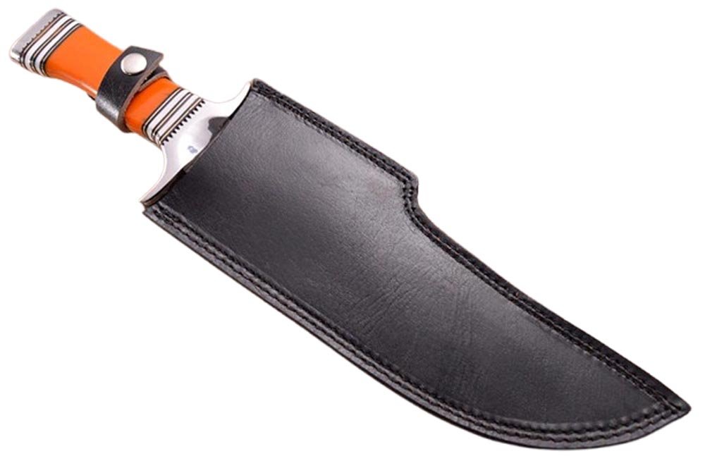 16 Inches HMK Custom made Mirror Polish 440 C Steel Camping Bowie Knife FA-7 - Image 7