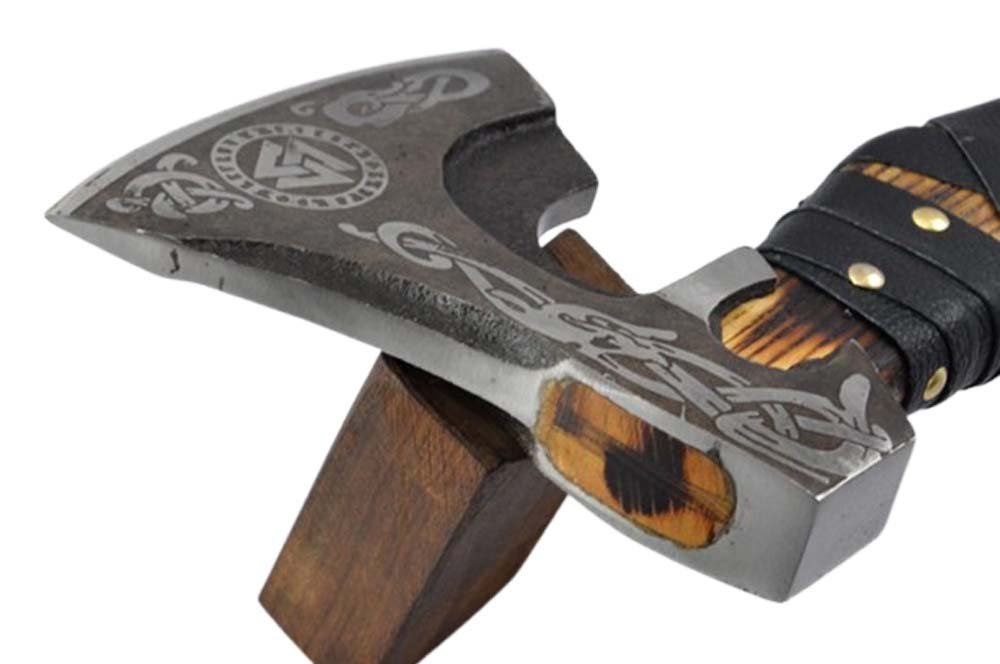 20.3 Inches HMK Custom made Forged High Carbon Steel TOMAHAWK Axe FA-18 - Image 4