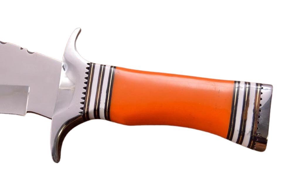 16 Inches HMK Custom made Mirror Polish 440 C Steel Camping Bowie Knife FA-7 - Image 4