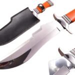 16 Inches HMK Custom made Mirror Polish 440 C Steel Camping Bowie Knife FA-7