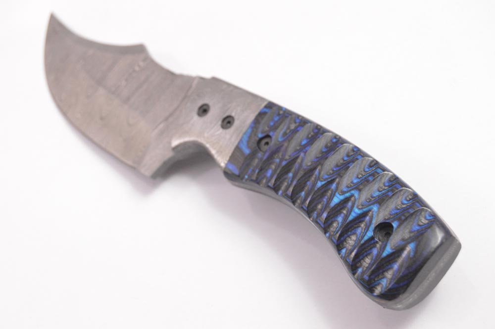 9.3 Inches HMK Hand Forged Damascus Steel Hunting Knife with Leather Sheath DA-1 - Image 4
