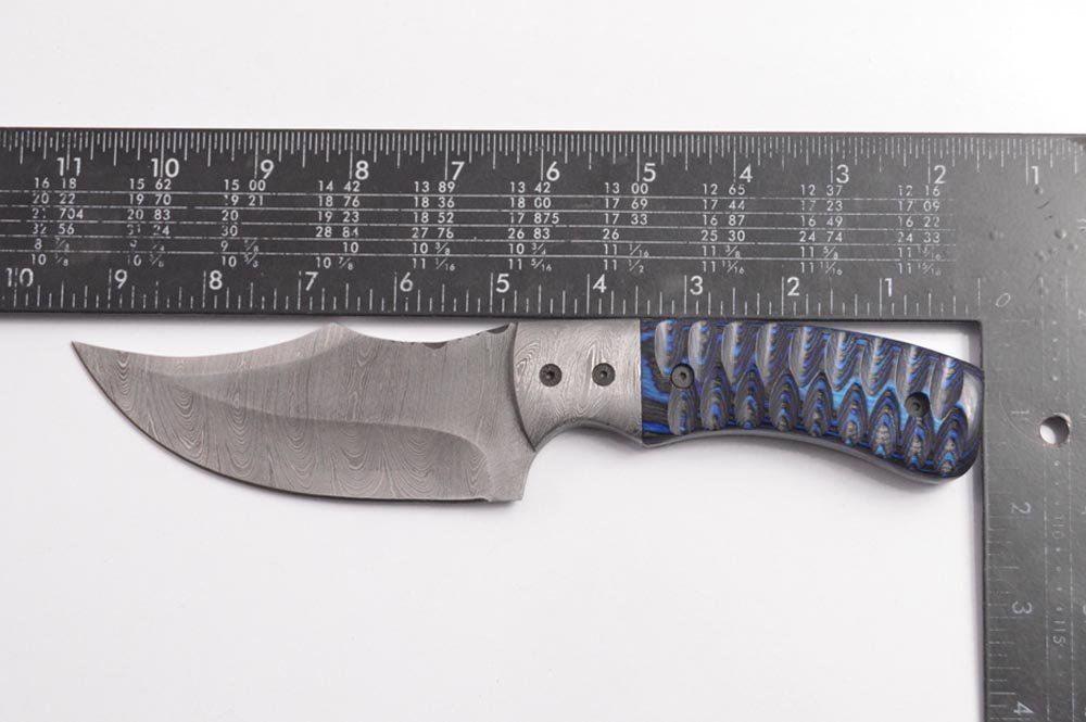 9.3 Inches HMK Hand Forged Damascus Steel Hunting Knife with Leather Sheath DA-1 - Image 5