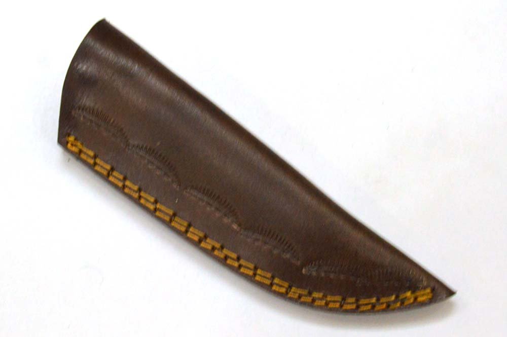 8.4 Inches HMK Hand Forged Damascus Steel Skinning Hunter Knife with Leather Sheath ZE-08 - Image 6